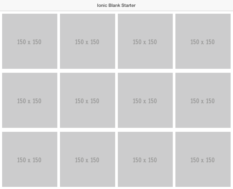 Ionic Image Grid