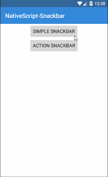 Brad Martin’s NativeScript Snackbar Plugin