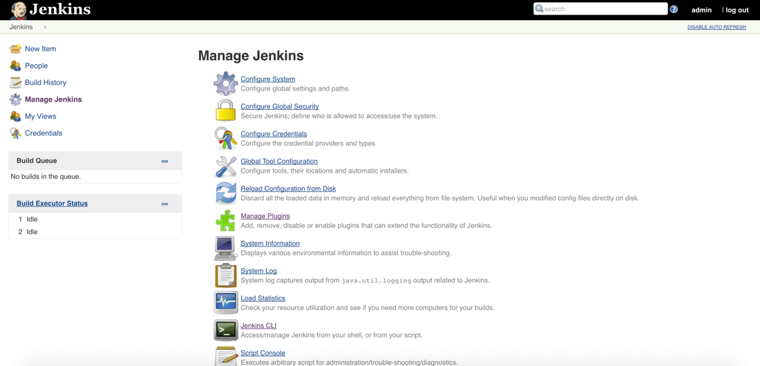 Manage Jenkins