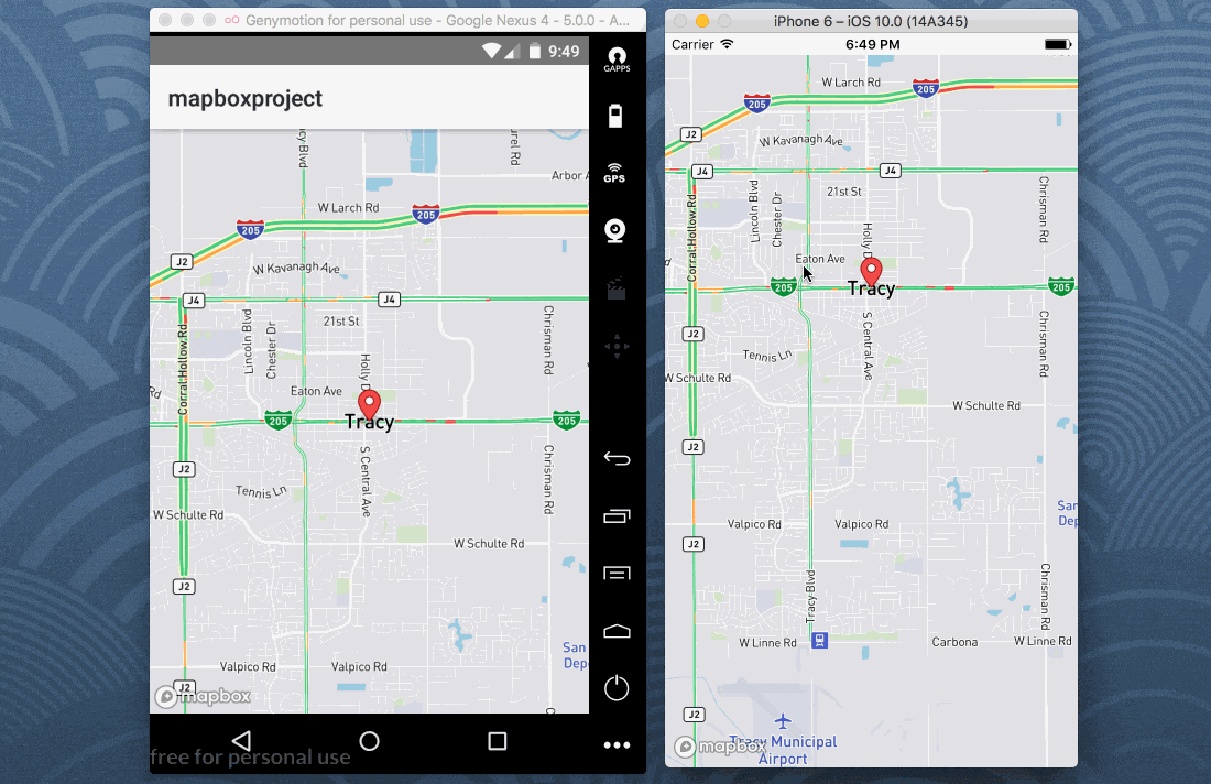 NativeScript Mapbox with Angular