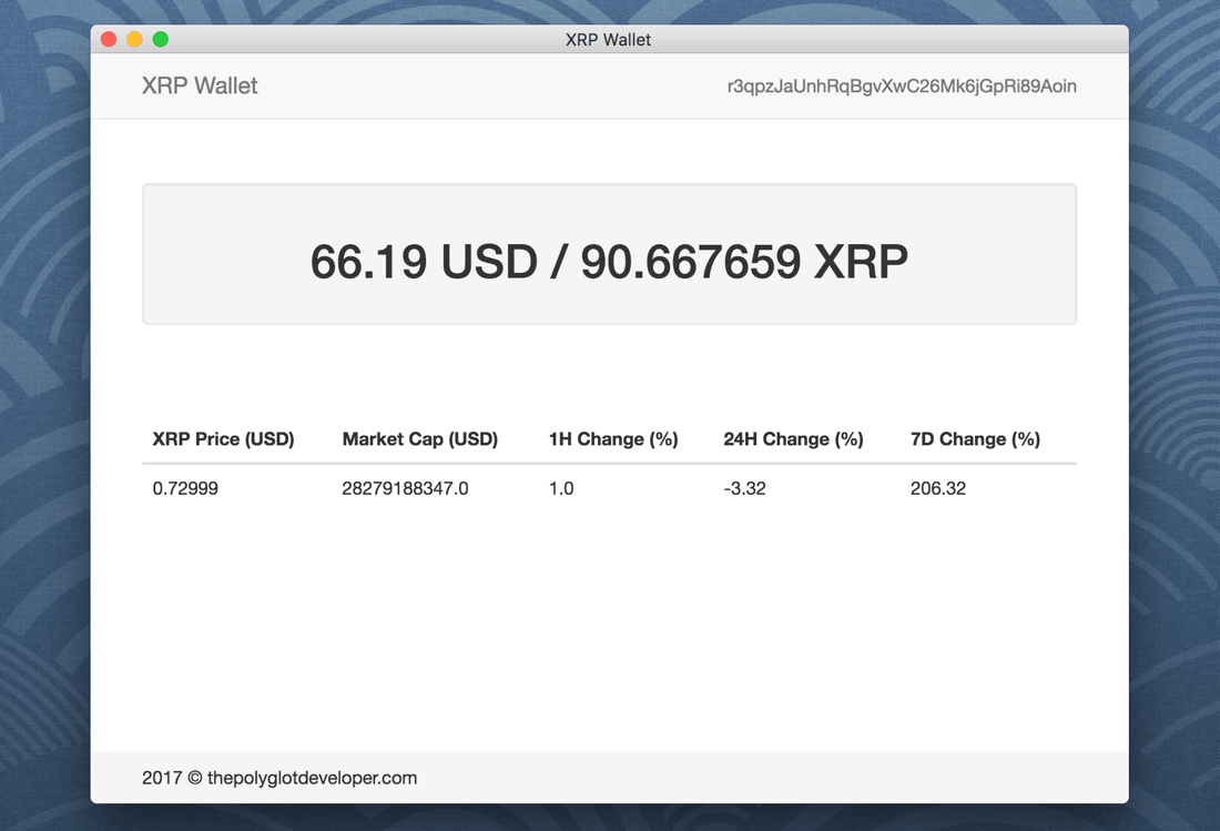 Create A Cross Platform Desktop Ripple Xrp Wallet With Vue Js And Electron