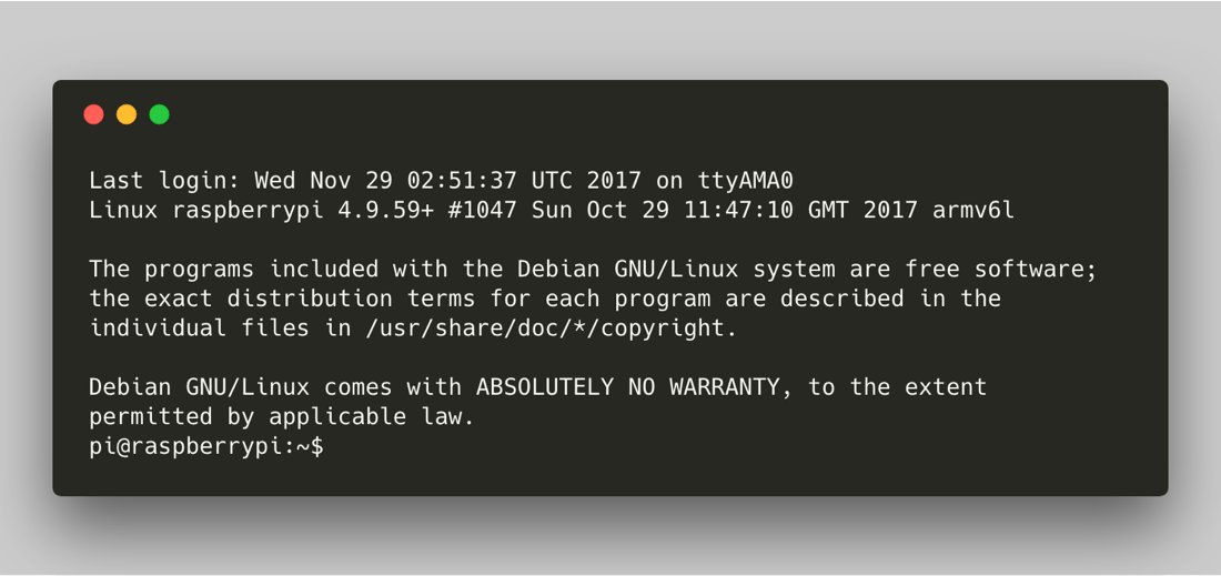 Raspbian Terminal