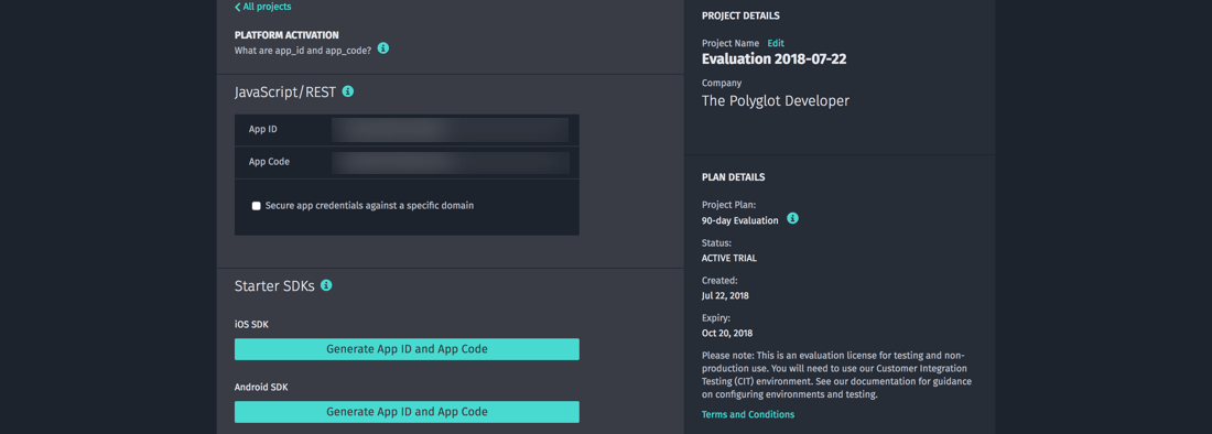 HERE Development Project Dashboard