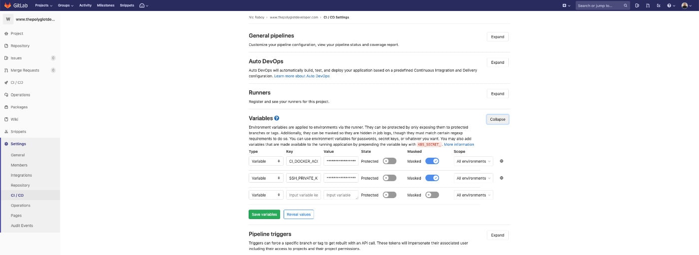 GitLab Variables