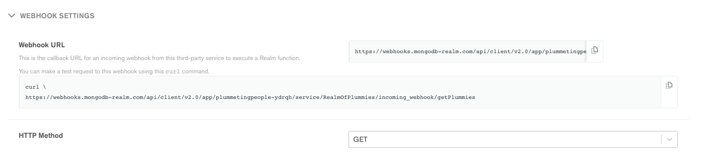 Webhook URL